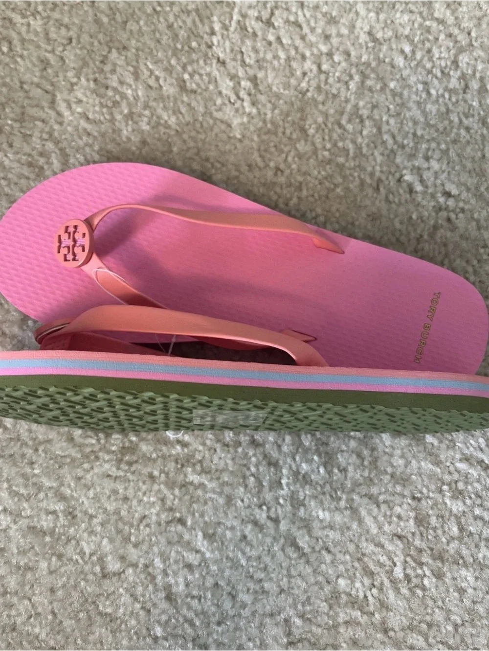 NWT Tory Burch Mini Minnie Flip Flops Size 8